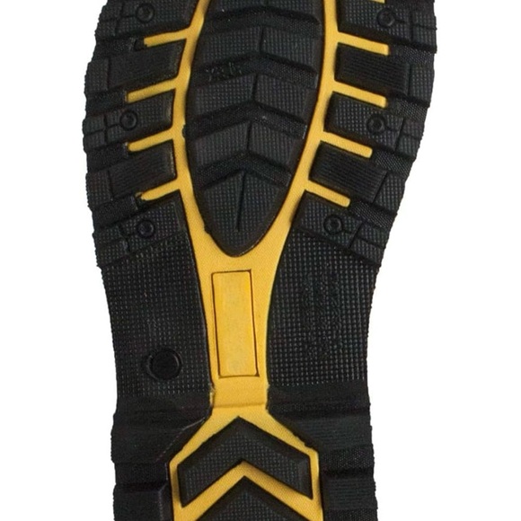 ADT Steel Toe Work Boots in Black and Tan - Picture 5 of 8